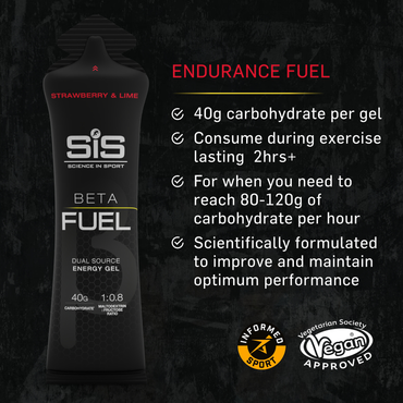 SIS Beta Fuel Gel Strawberry og Lime