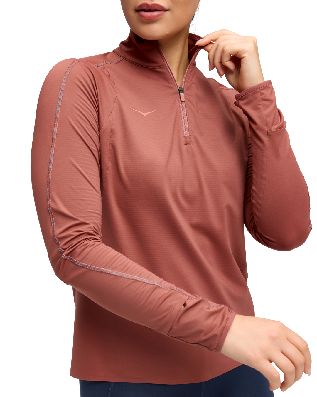 Hoka Glidetech Quarter Zip Dömu