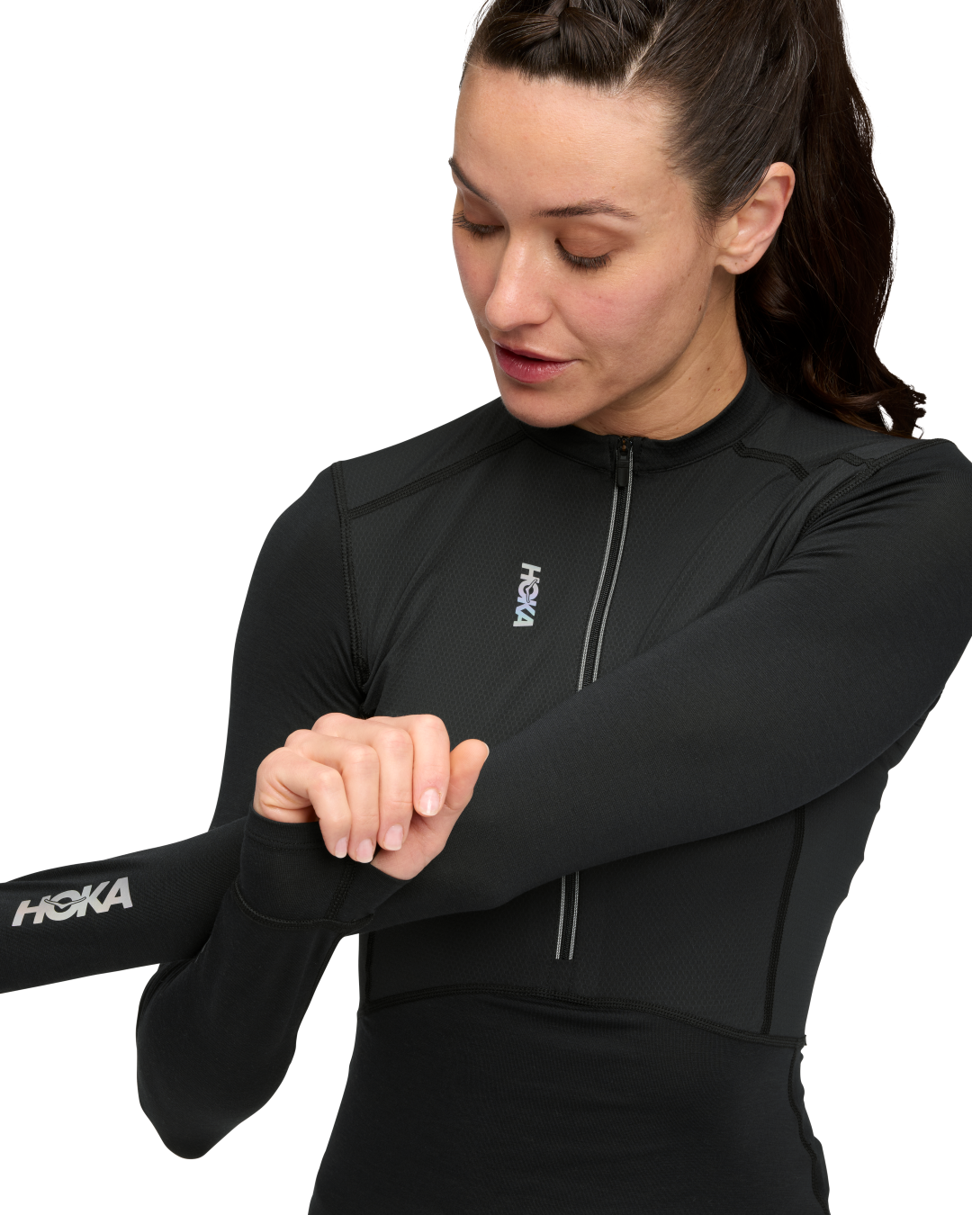 Hoka Skybreeze Long Sleeve Zip W