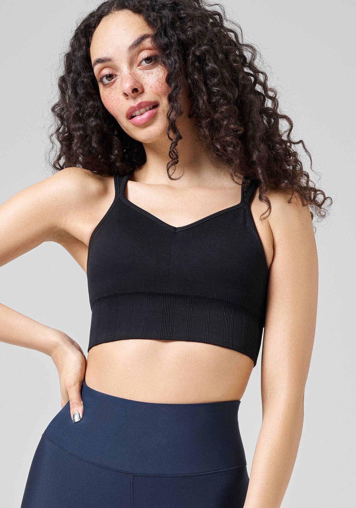 Casall Seamless Rib Padded Sports Bra