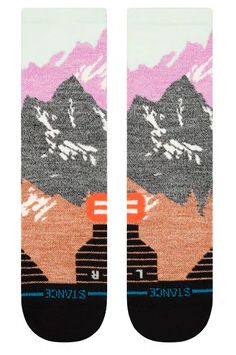 Stance Out of Range mid Wool Berry