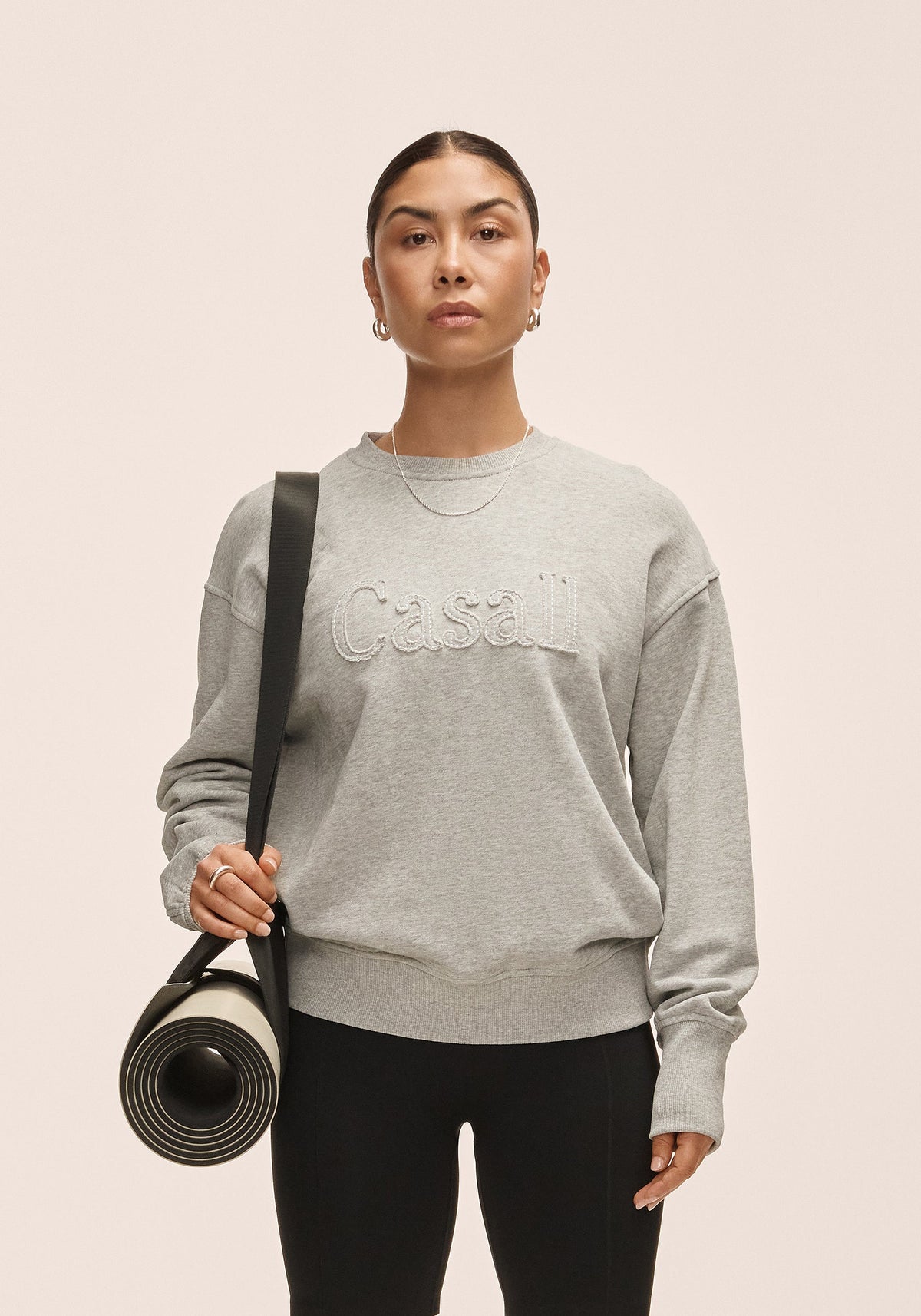 Casall Terry Spring Graphic Crew Peysa Dömu