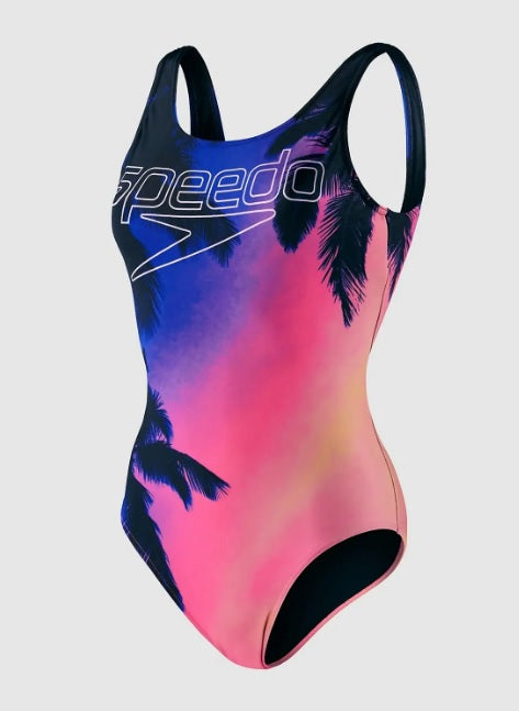 Speedo Women&#39;s Digital U-Back Swimsuit