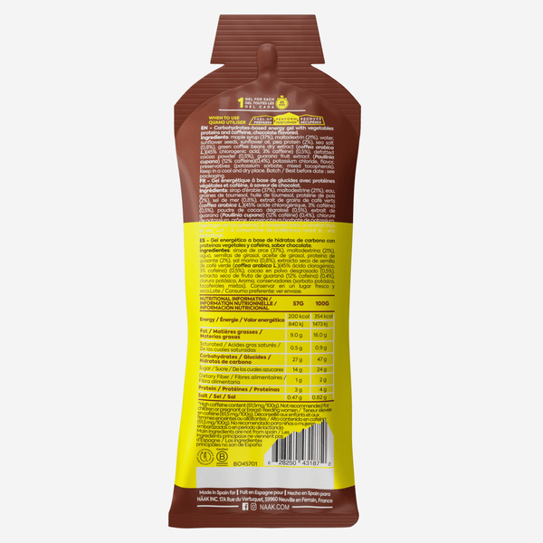 Näak Energy Gel - orkugel Chocolate Caffeine