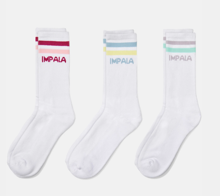 Impala Stripe Sock Pastel