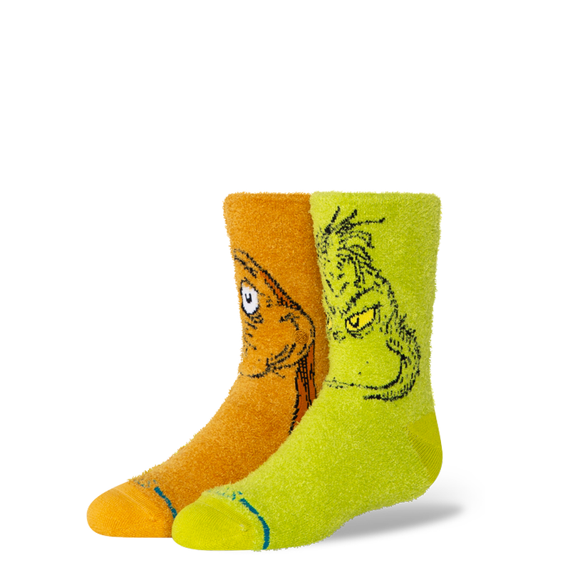 Stance Grinch and Max kids Green