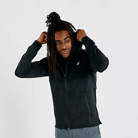 New Balance Heat Grid Hooded Full Zip - herra