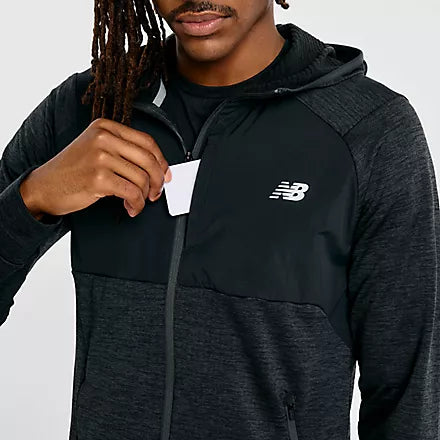 New Balance Heat Grid Hooded Full Zip - herra