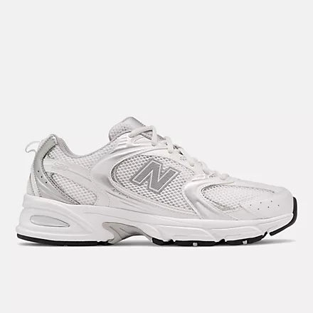 White/Silver Metallic