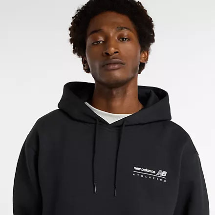 New Balance Linear Graphic Fleece Hoodie - herra