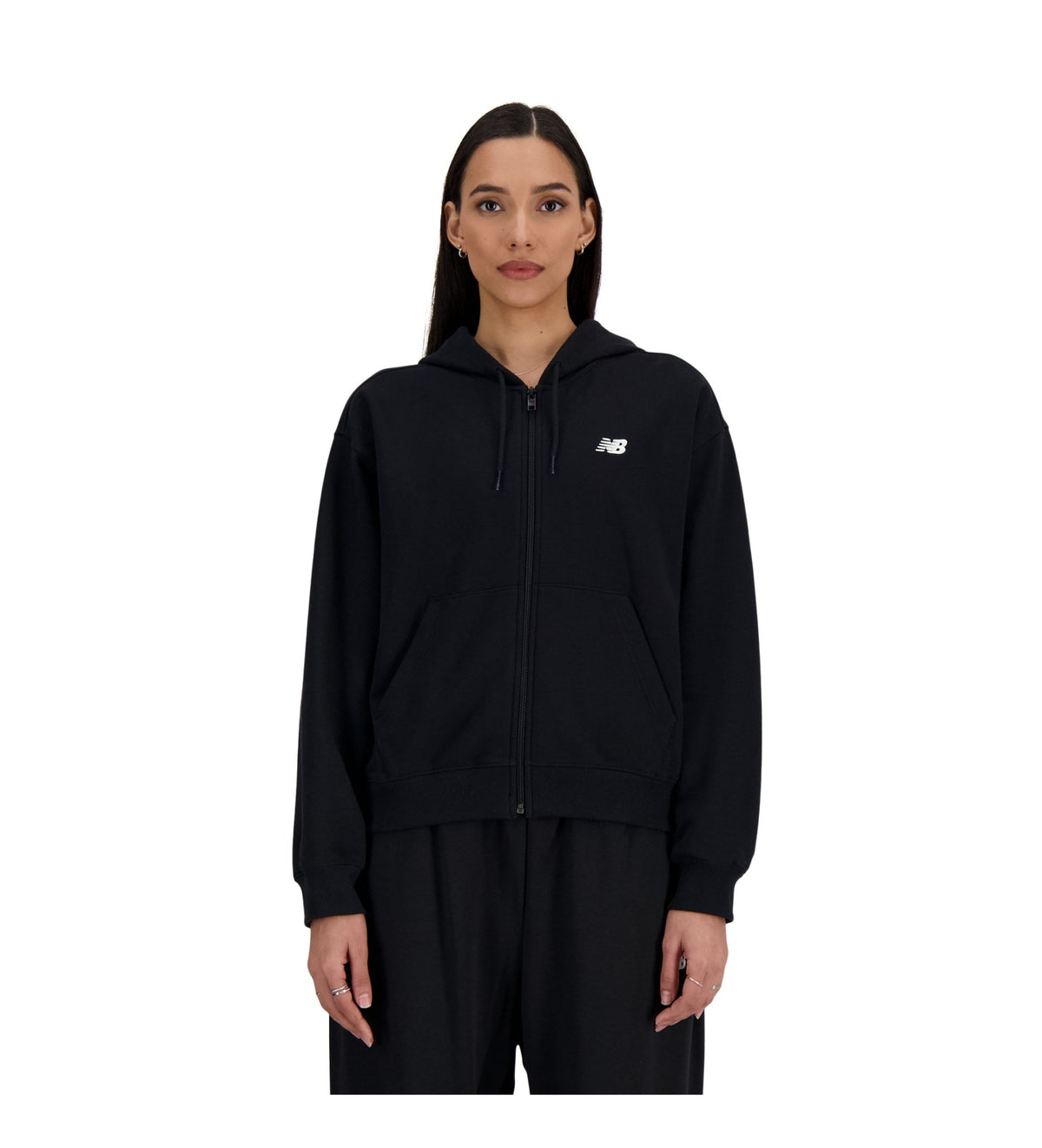 New Balance Sport Essentials French Terry Full Zip Hoodie - dömu