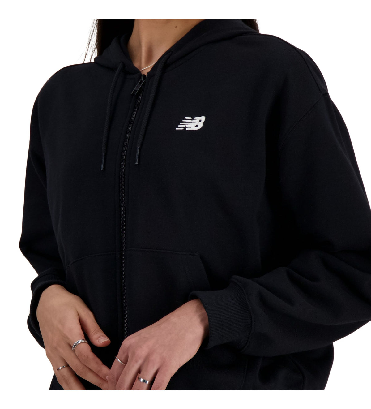 New Balance Sport Essentials French Terry Full Zip Hoodie - dömu