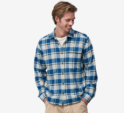 Patagonia Long-Sleeved Lightweight Fjord Flannel Shirt - Herrar