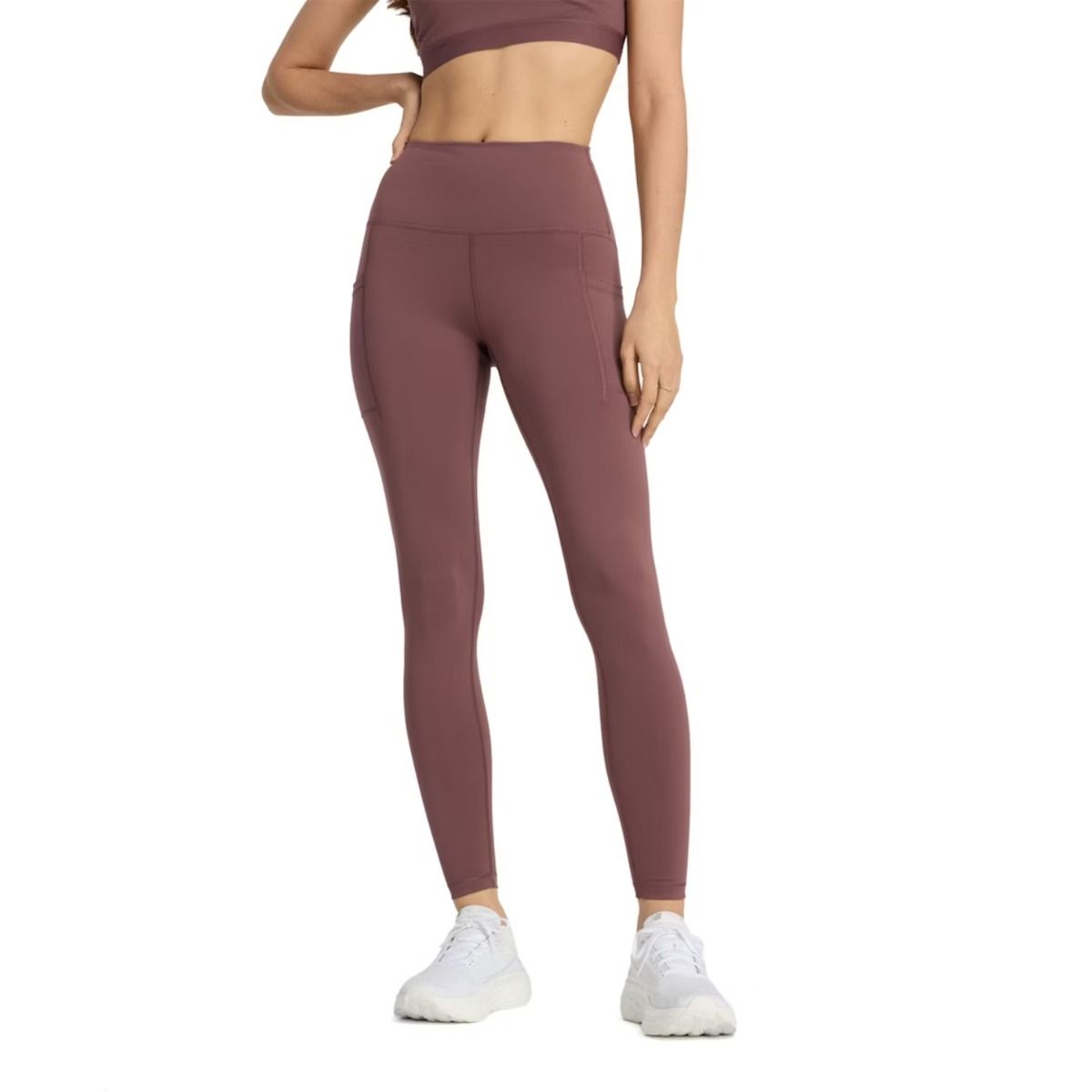 New Balance Sleek Pocket High Rise Legging 27" Dömu