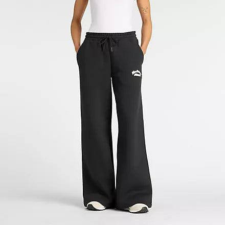 New Balance Linear Heritage Fleece Wide Leg Pant - dömu