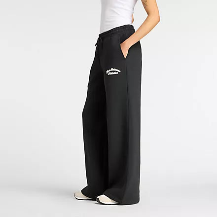 New Balance Linear Heritage Fleece Wide Leg Pant - dömu