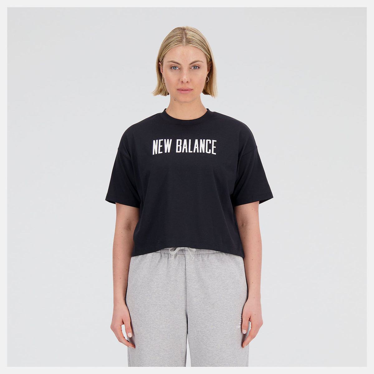 New Balance Relentless Heathertech Cropped T-Shirt Dömu