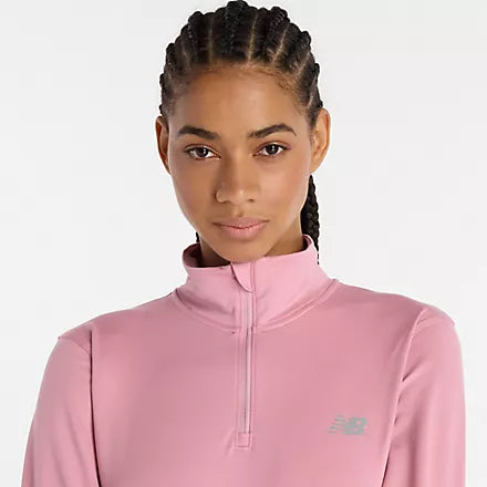 New Balance Sport Essentials Space Dye Quarter Zip Peysa - Dömu