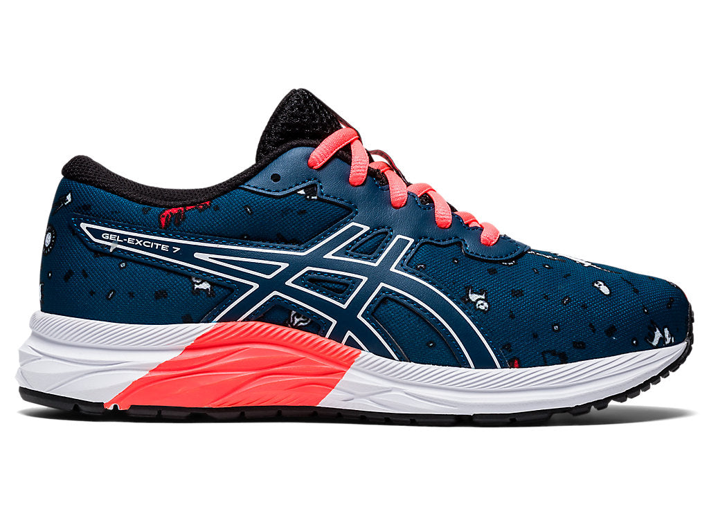 Asics Gel Excite 7 GS Krakka Mako Blue White Sport s.is