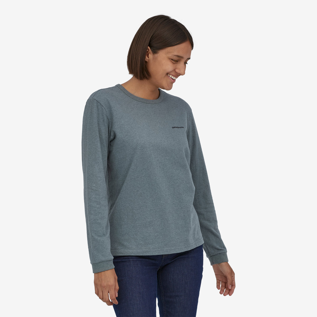 PATAGONIA Long-Sleeved P-6 Logo Responsibili-Tee