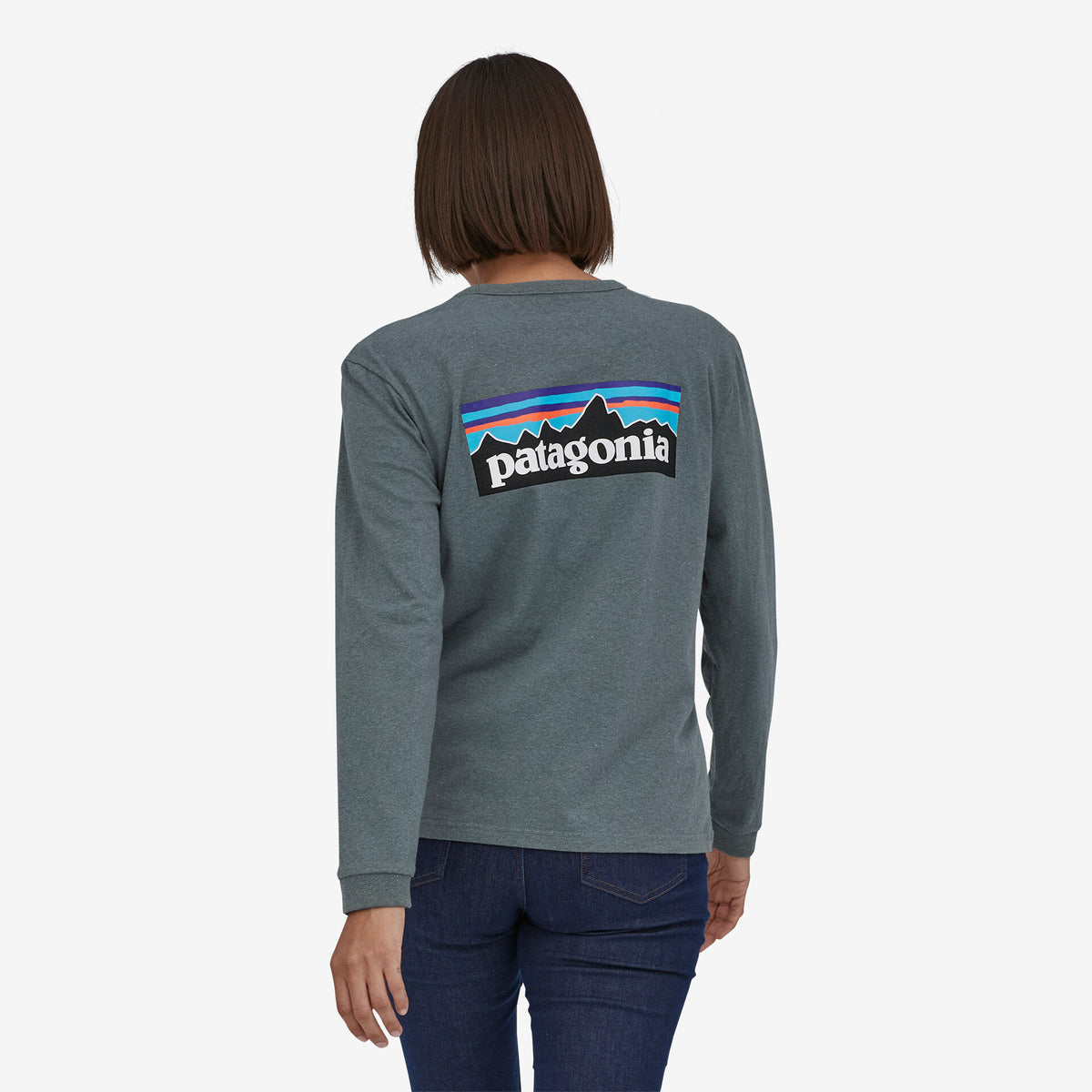 PATAGONIA Long-Sleeved P-6 Logo Responsibili-Tee