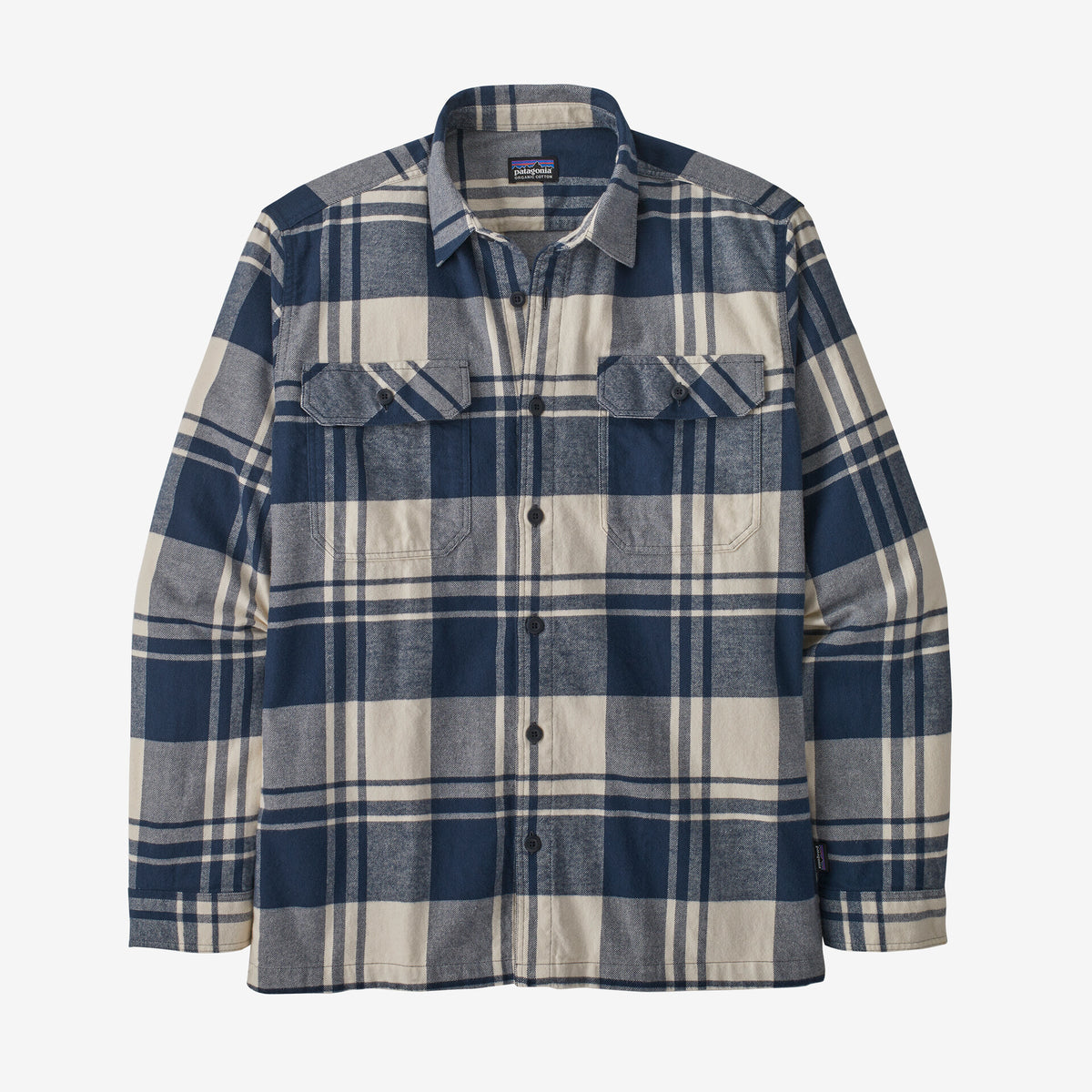 PATAGONIA Men&#39;s Long-Sleeved Organic Cotton Midweight Fjord Flannel Shirt