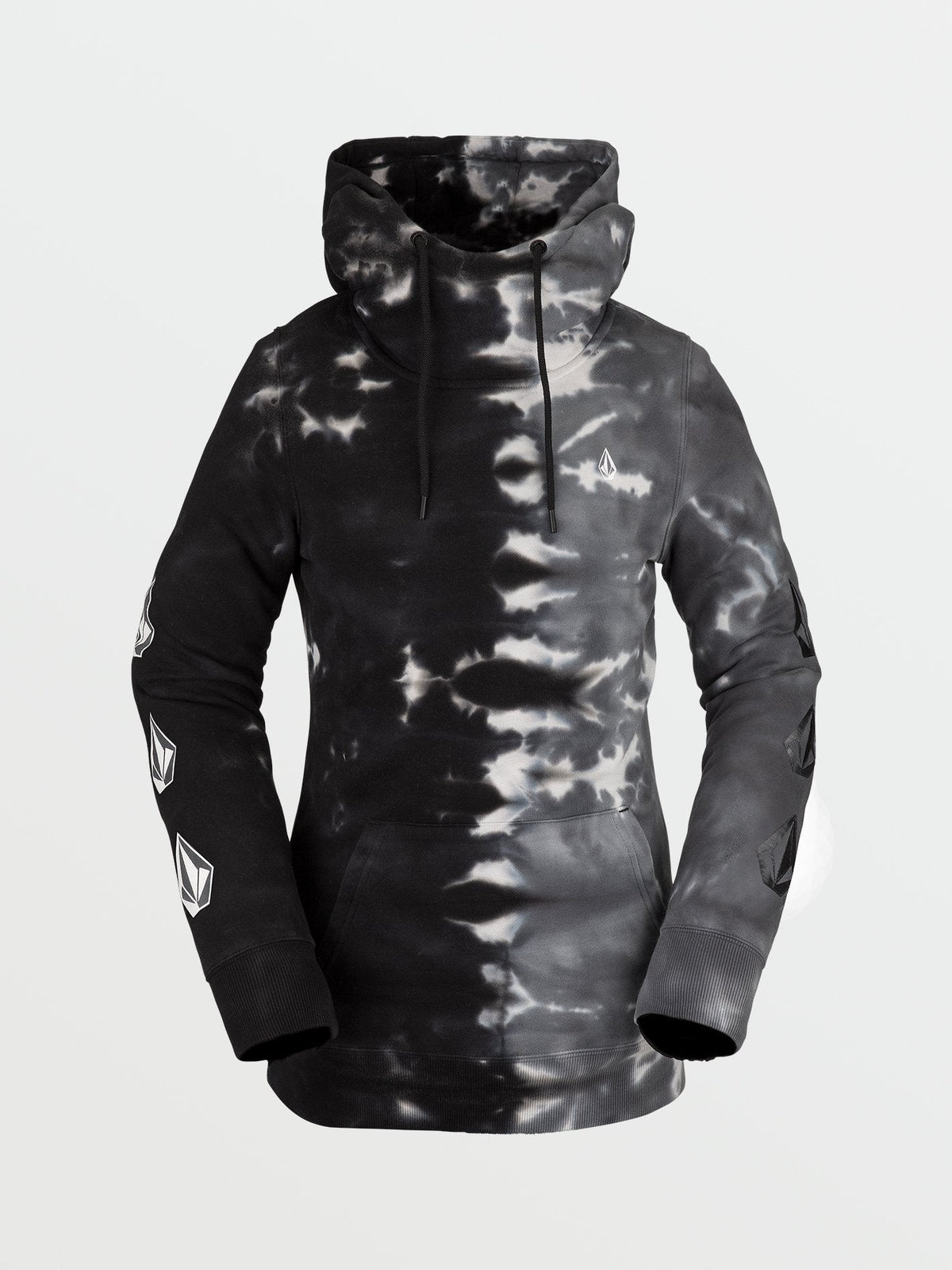 Volcom Costus P/O Fleece Black on Black Tie Dye Dömu