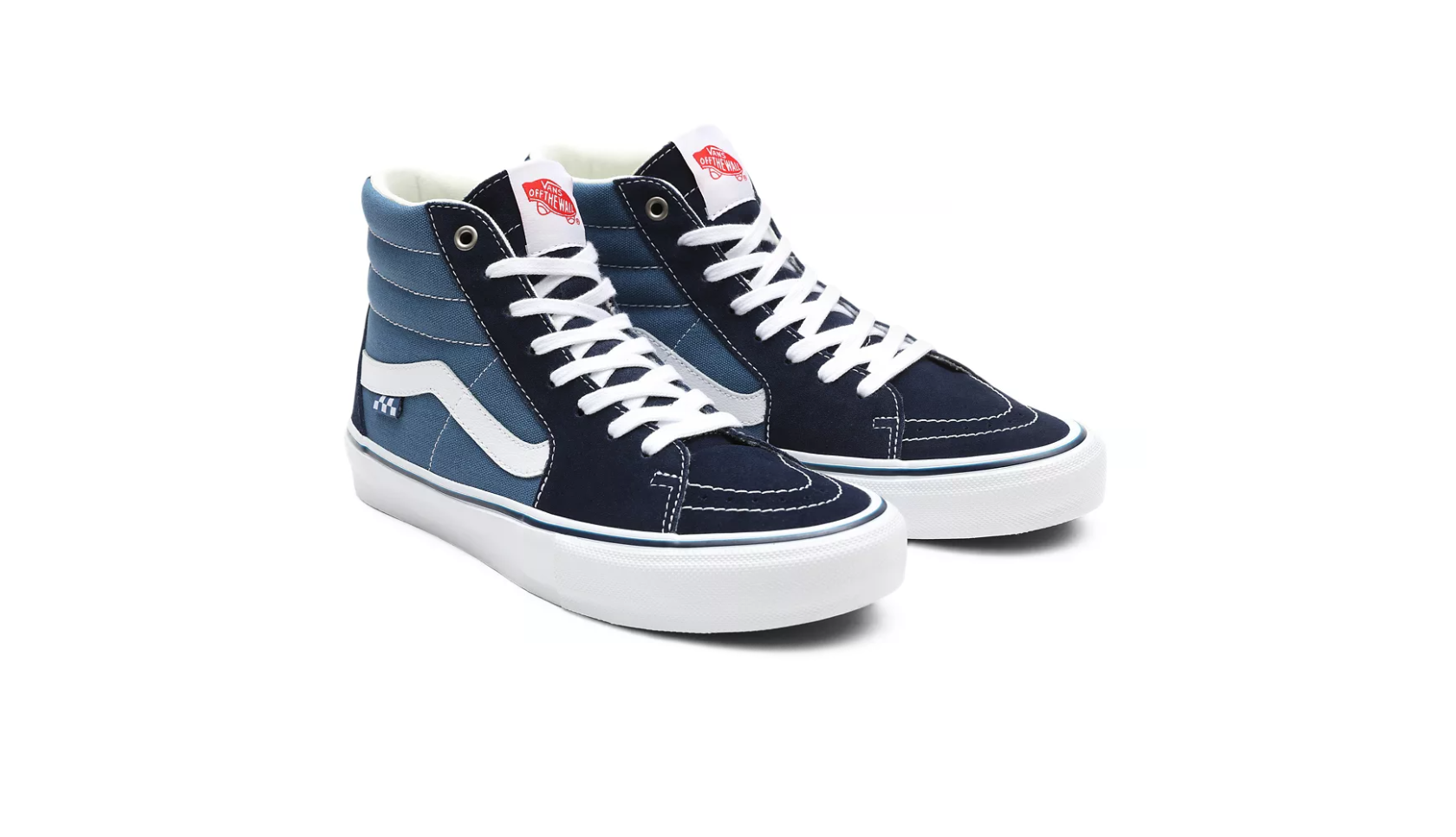 Vans Skate Sk8 Hi Navy White Sportis.is