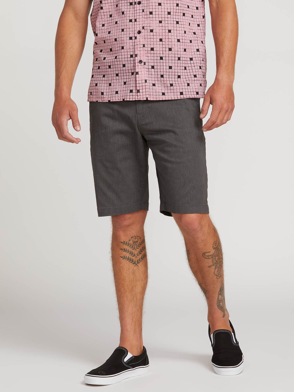 Volcom Frickin Modern Stretch Short Charcoal Heather